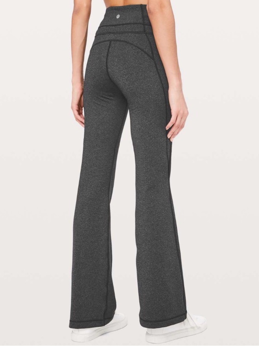 Lululemon Groove Pant Flare 32” ~ 8 ~ Heathered Black - Picture 12 of 13